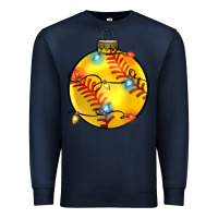 Navy christmas softball Premium Sweatshirt - Zillion Design Studio