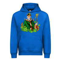 Cobalt st patricks and horseshoes with shamrocks Urban Hoodie - AdoDesignShop