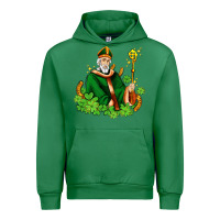 Emerald st patricks and horseshoes with shamrocks Urban Hoodie - AdoDesignShop