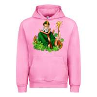 Fuchsia Pink st patricks and horseshoes with shamrocks Urban Hoodie - AdoDesignShop