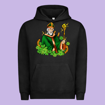 St Patricks And Horseshoes With Shamrocks Urban Hoodie Designed By Adodesignshop