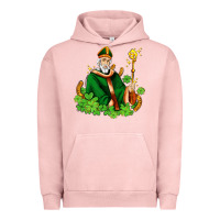 Pigment Salmon st patricks and horseshoes with shamrocks Urban Hoodie - AdoDesignShop