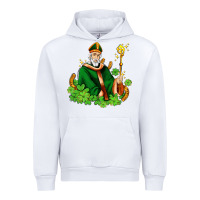 White st patricks and horseshoes with shamrocks Urban Hoodie - AdoDesignShop