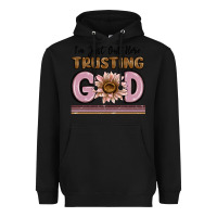 Black im just out here trusting god Heavyweight Hoodie - MaliasSmallBusiness