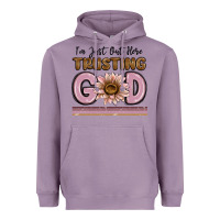 Lavender im just out here trusting god Heavyweight Hoodie - MaliasSmallBusiness