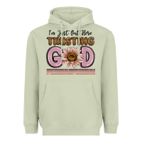 Matcha im just out here trusting god Heavyweight Hoodie - MaliasSmallBusiness