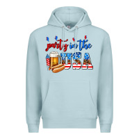 Blue Mist party in the usa Premium Hoodie - AdoDesignShop
