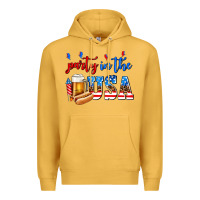 Mustard party in the usa Premium Hoodie - AdoDesignShop