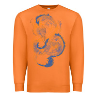 Carrot blue and orange dragon Premium Sweatshirt - RanaPortraitStore