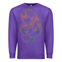 Purple blue and orange dragon Premium Sweatshirt - RanaPortraitStore