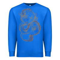 True Royal blue and orange dragon Premium Sweatshirt - RanaPortraitStore