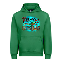 Emerald merry christmas wood slice ornament Urban Hoodie - JahusDesignShop