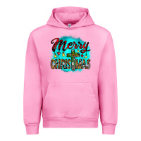 Fuchsia Pink merry christmas wood slice ornament Urban Hoodie - JahusDesignShop
