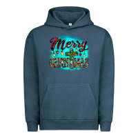 Pigment Midnight Navy merry christmas wood slice ornament Urban Hoodie - JahusDesignShop