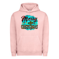 Pigment Salmon merry christmas wood slice ornament Urban Hoodie - JahusDesignShop