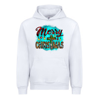 White merry christmas wood slice ornament Urban Hoodie - JahusDesignShop