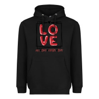 Black love all day every day Heavyweight Hoodie - MaliasSmallBusiness