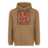 Toasted Coconut love all day every day Heavyweight Hoodie - MaliasSmallBusiness