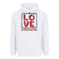 White love all day every day Heavyweight Hoodie - MaliasSmallBusiness