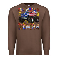 Chestnut red white and boom Premium Sweatshirt - texasbilliewilder