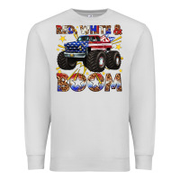 Dove Grey red white and boom Premium Sweatshirt - texasbilliewilder
