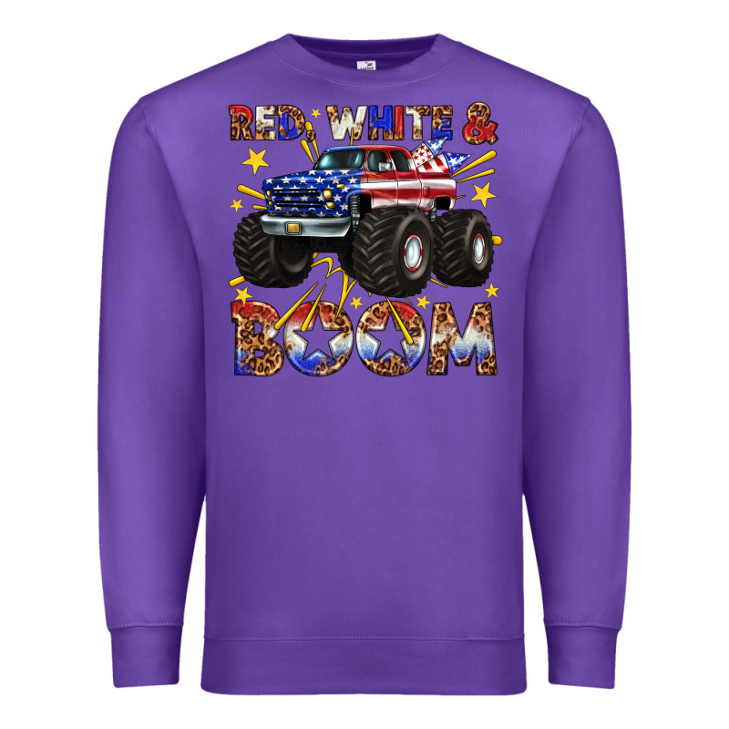 Red White And Boom Premium Sweatshirt by texasbilliewilder | Teevron