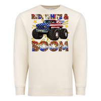 Sandshell red white and boom Premium Sweatshirt - texasbilliewilder