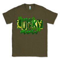 Army Green one lucky mama st patricks Classic Tee - FaDigitalArtStudio