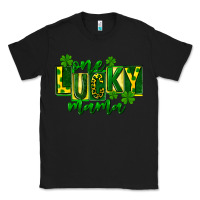 Black one lucky mama st patricks Classic Tee - FaDigitalArtStudio