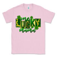 Bubblegum Pink one lucky mama st patricks Classic Tee - FaDigitalArtStudio
