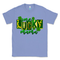 Colony Blue one lucky mama st patricks Classic Tee - FaDigitalArtStudio
