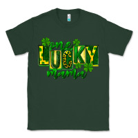 Sports Green one lucky mama st patricks Classic Tee - FaDigitalArtStudio