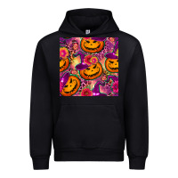 Black halloween witchy pumpkin seamless pattern Urban Hoodie - BundleAndBundleShop