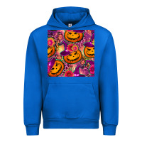 Cobalt halloween witchy pumpkin seamless pattern Urban Hoodie - BundleAndBundleShop