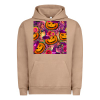 Pigment Burro halloween witchy pumpkin seamless pattern Urban Hoodie - BundleAndBundleShop
