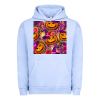 Pigment Grape Ice halloween witchy pumpkin seamless pattern Urban Hoodie - BundleAndBundleShop