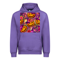 Tulip halloween witchy pumpkin seamless pattern Urban Hoodie - BundleAndBundleShop