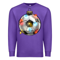 Purple christmas  soccer Premium Sweatshirt - Zillion Design Studio