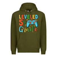 Army Green leveled 5th grade Premium Hoodie - JahusDesignShop