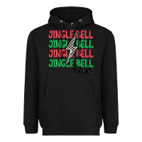 Black jingle bell rock Heavyweight Hoodie - MaliasSmallBusiness