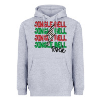 Heather Grey jingle bell rock Heavyweight Hoodie - MaliasSmallBusiness
