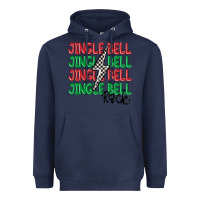 Navy jingle bell rock Heavyweight Hoodie - MaliasSmallBusiness