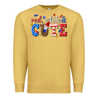 Antique Gold red white and cute billie wilder Premium Sweatshirt - texasbilliewilder