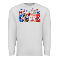 Dove Grey red white and cute billie wilder Premium Sweatshirt - texasbilliewilder
