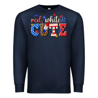 Navy red white and cute billie wilder Premium Sweatshirt - texasbilliewilder