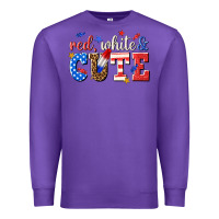 Purple red white and cute billie wilder Premium Sweatshirt - texasbilliewilder