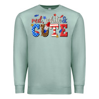 Seafoam red white and cute billie wilder Premium Sweatshirt - texasbilliewilder
