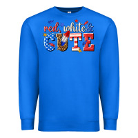 True Royal red white and cute billie wilder Premium Sweatshirt - texasbilliewilder