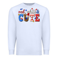 White red white and cute billie wilder Premium Sweatshirt - texasbilliewilder