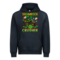 Navy shamrocks crusher monster truck with shamrocks Urban Hoodie - AdoDesignShop